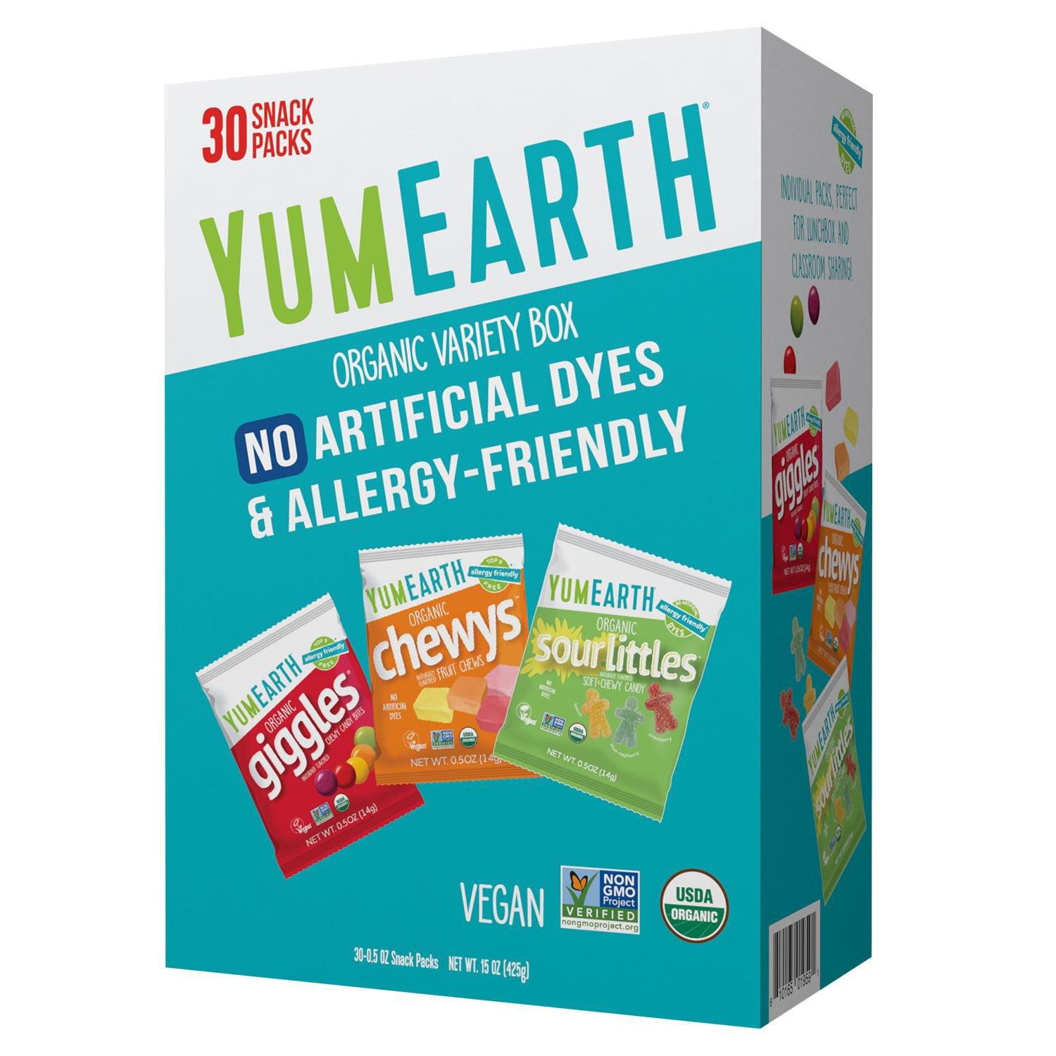 YumEarth Organic Variety Box, 30 ct./0.5 oz.
