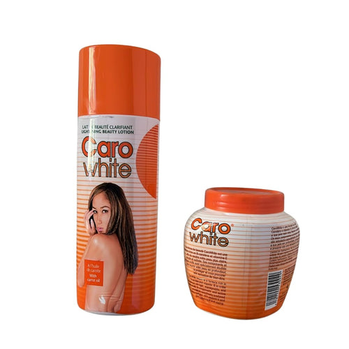 Caro White Beauty Lotion with Beauty Cream – Carrot Oil Set
