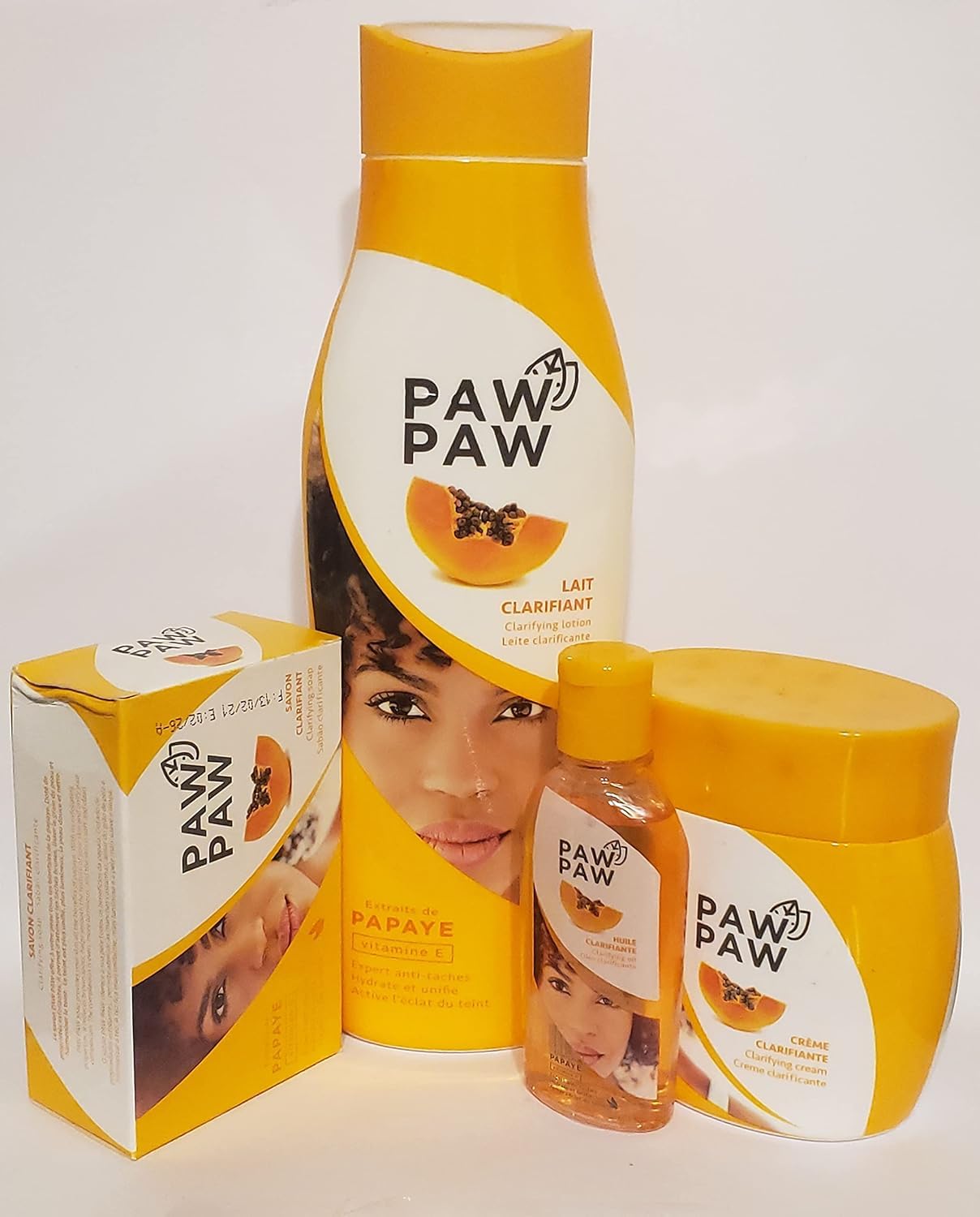 Paw Paw Papaya Body Care Set – Lotion, Cream, Oil & Soap (4-Piece Set)