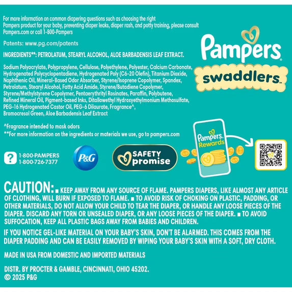 Pampers Swaddlers Ultra Day & Night Diapers Size 8 (30+ lbs), 86 Count