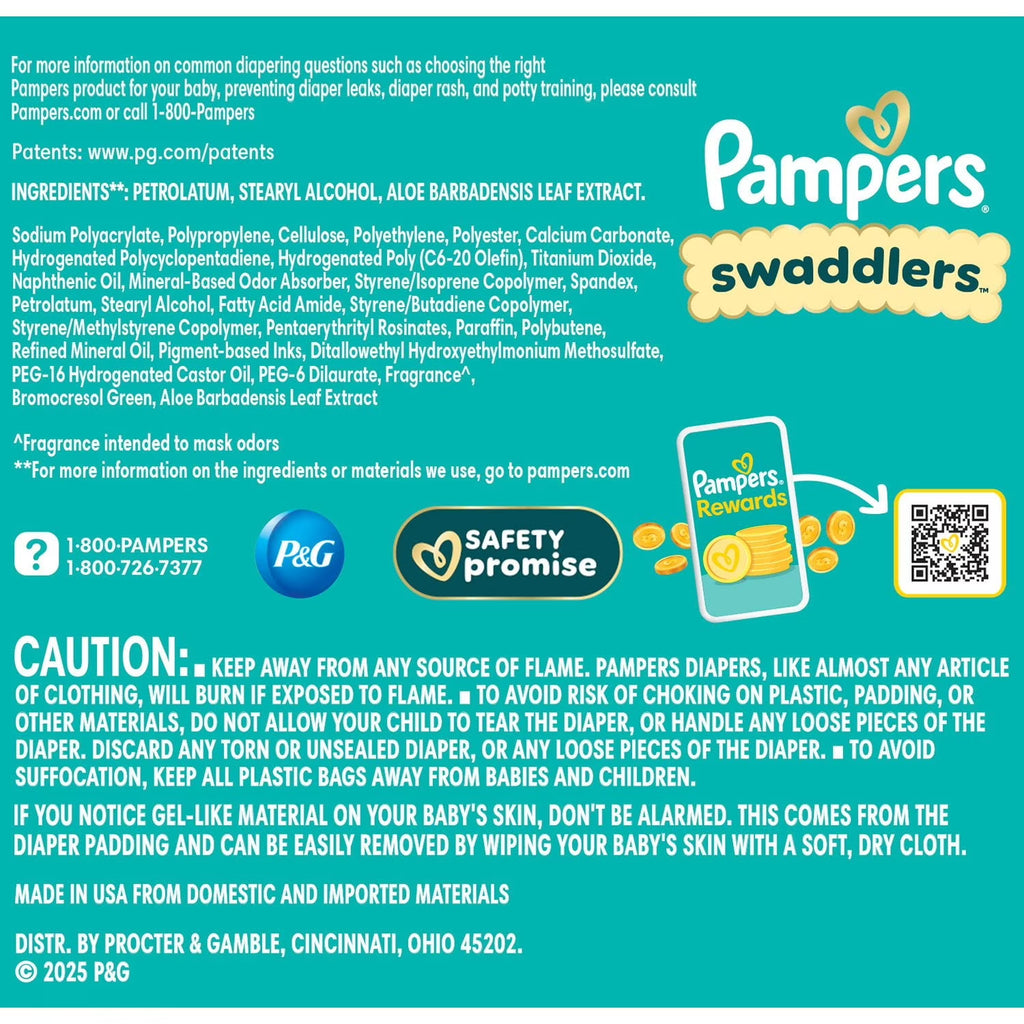 Pampers Swaddlers Ultra Day & Night Baby Diapers Size 1 (8–14 lbs), 210 Count