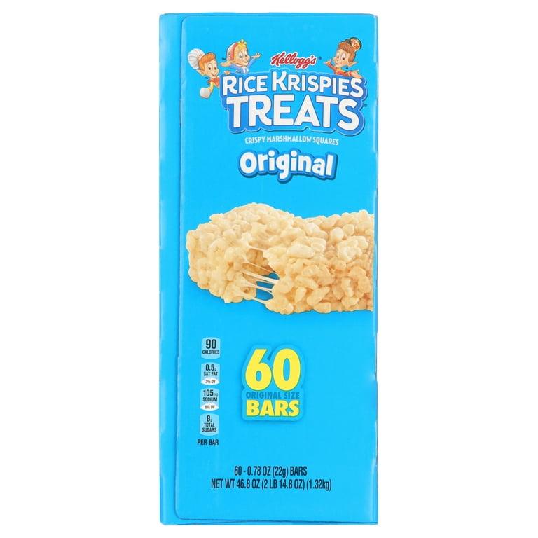Kellogg's Rice Krispies Treats, Original Marshmallow, 0.78oz Pack, 60 Count