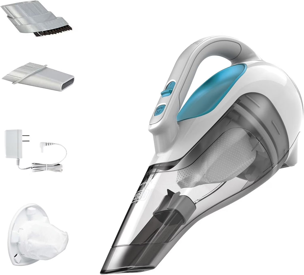 BLACK+DECKER dustbuster Cordless Handheld Vacuum, Rechargeable Portable Vacuum Cleaner for Home & Car
