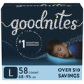 Goodnites Overnight Underwear for Boys, L (68-95 lb.), 58 Ct