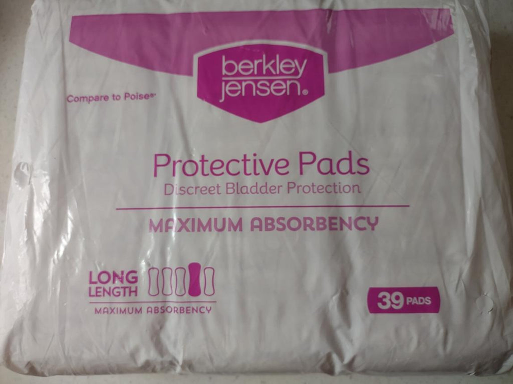 Berkley Jensen Incontinence and Post Partum Bladder Control Pad, Maximum Absorbency, 156 Count
