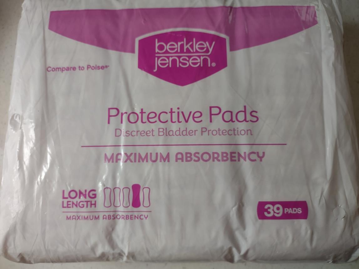 Berkley Jensen Incontinence and Post Partum Bladder Control Pad, Maximum Absorbency, 156 Count