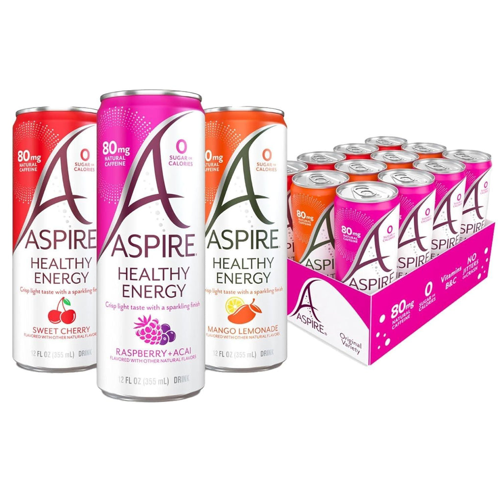 Aspire Healthy Energy Drink Variety Pack, 15 pk./12 fl. oz.