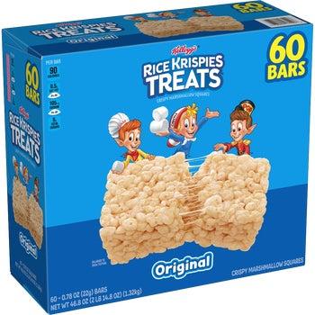 Kellogg's Rice Krispies Treats, Original Marshmallow, 0.78oz Pack, 60 Count